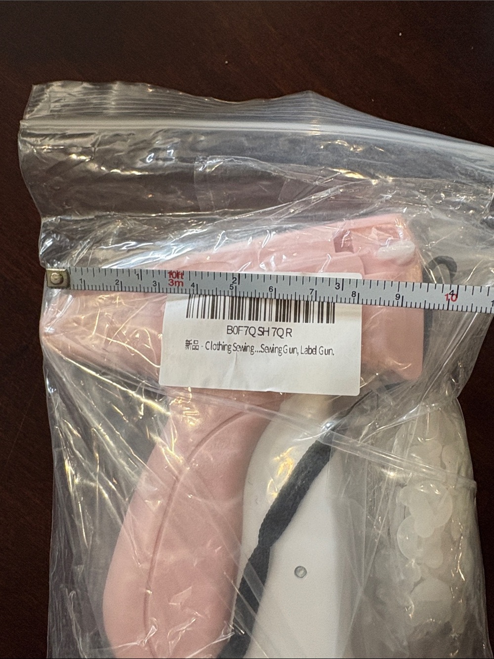 Pink and White Handheld Label Tagging Gun - Picture 4 of 4